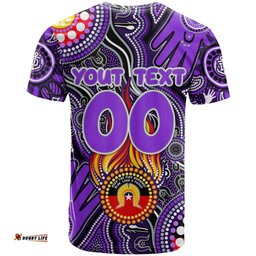 personalised naidoc week 2024 fremantle dockers freo t shirt australian aboriginal hand painting dt02