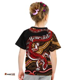 custom personalised aboriginal art lizard t shirt you are number one