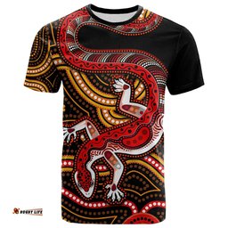 custom personalised aboriginal art lizard t shirt you are number one