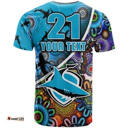 custom personalised cronulla sutherland t shirt sharks indigenous aboriginal