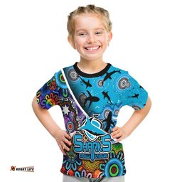 custom personalised cronulla sutherland t shirt sharks indigenous aboriginal