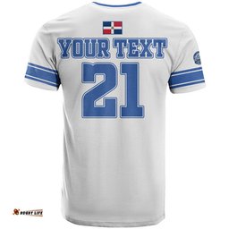 custom personalised dominican tigres del licey t shirt authentic no2