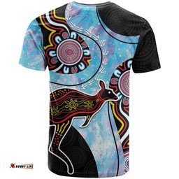 australia opal t shirt aussie kangaroo aboriginal art