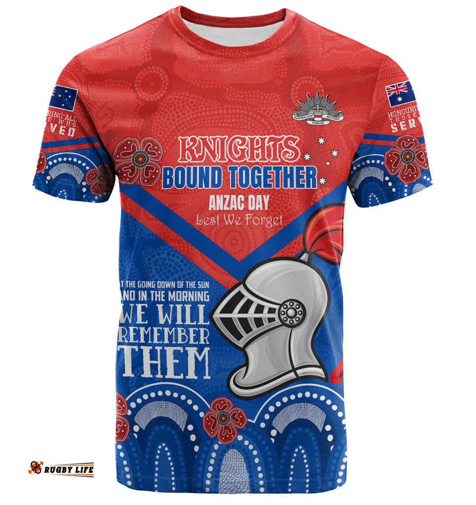 australia newcastle anzac custom t shirt knights bound together t shirt