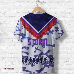 melbourne storm t shirt anzac day white version