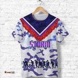 melbourne storm t shirt anzac day white version