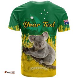 custom personalised australia day t shirt koala sydney opera house national color