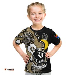 collingwood football naidoc 2023 t shirt magpies for our elders indigenous art