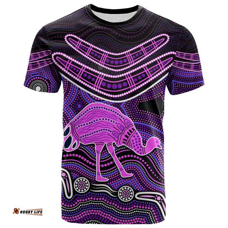 custom personalised emu aboriginal boomerang t shirt no.5