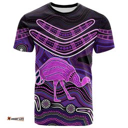 custom personalised emu aboriginal boomerang t shirt no.5
