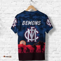 melbourne demons anzac t shirt simple style
