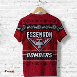 essendon bombers t shirt christmas simple style red