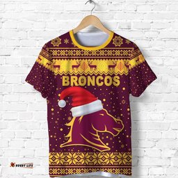 brisbane t shirt broncos christmas unique vibes maroon
