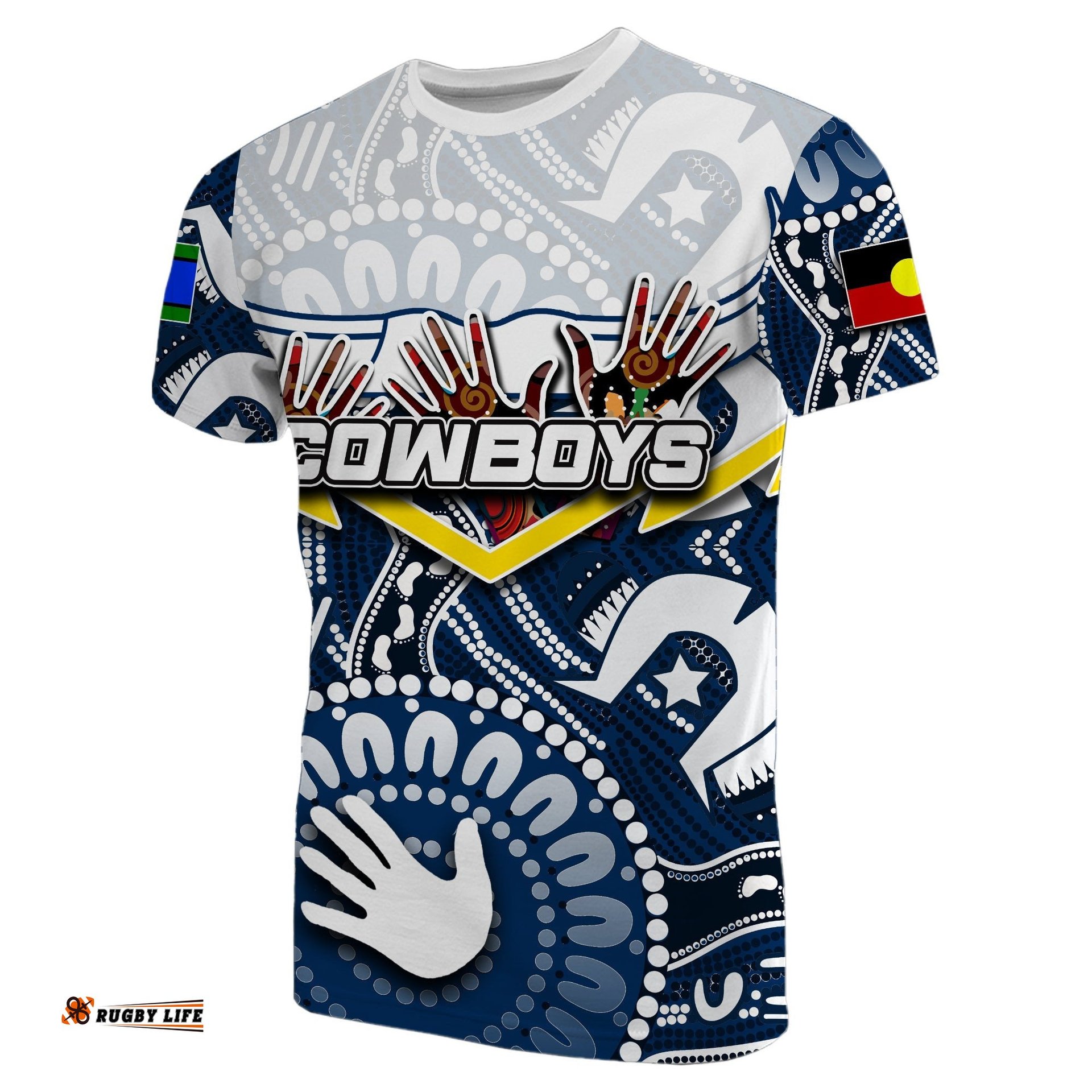 custom personalisednaidoc cowboys t shirt naidoc patterns