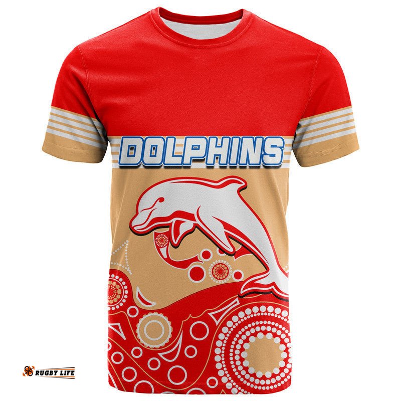 custom personalised dolphins rugby t shirt aboriginal simple