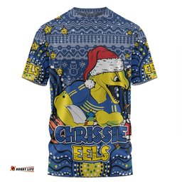 Amazing Aussie Parramatta Eels Christmas Custom T-shirt - Christmas Knit Patterns Vintage Jersey Ugly T-shirt