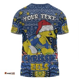 Amazing Aussie Parramatta Eels Christmas Custom T-shirt - Christmas Knit Patterns Vintage Jersey Ugly T-shirt