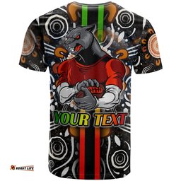 panthers rugby t shirt custom panthers rugby ball aboriginal indigenous sport style t shirt