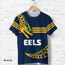 custom personalised eels rugby t shirt line art sport style