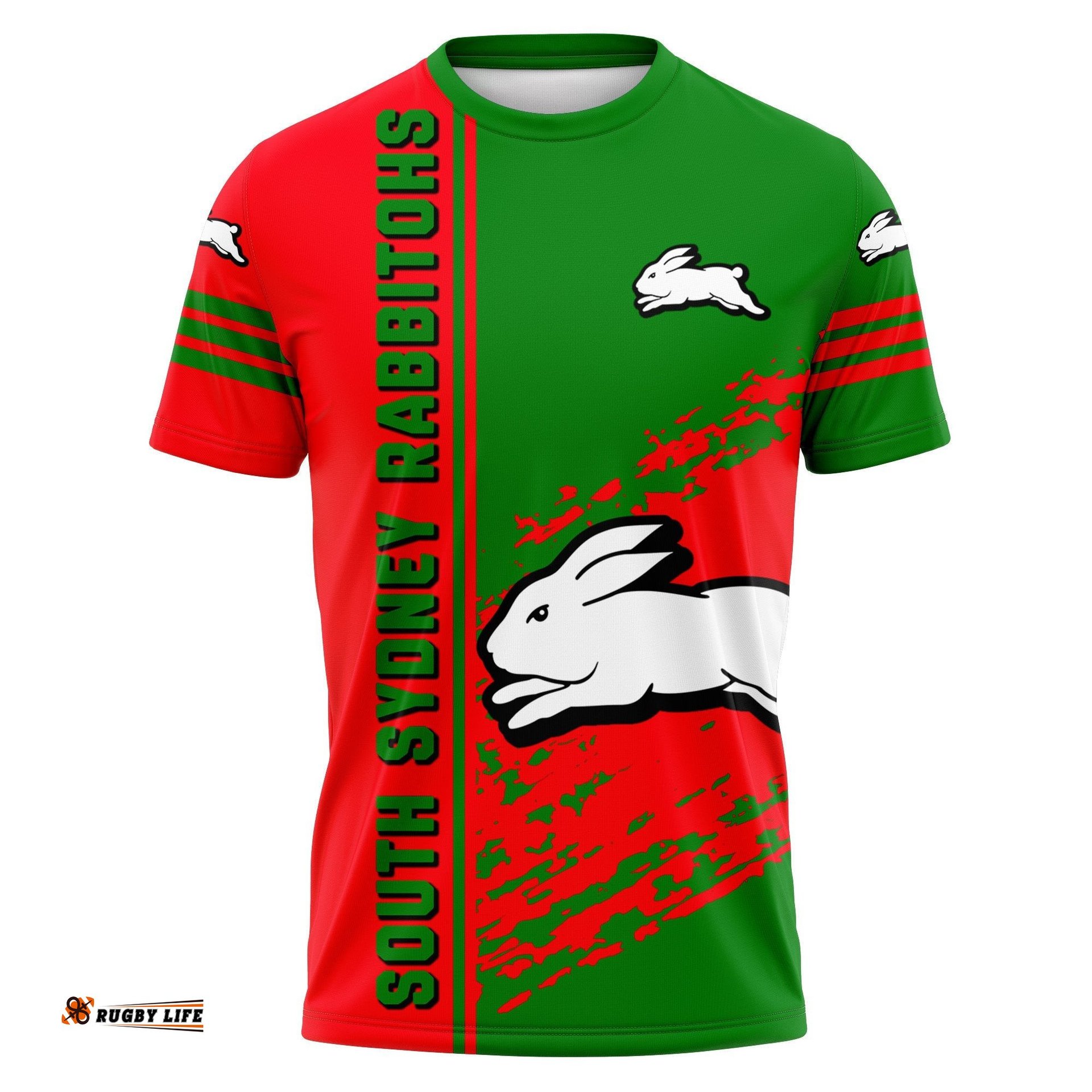 south sydney rabbitohs t shirt quarter style nrl 0