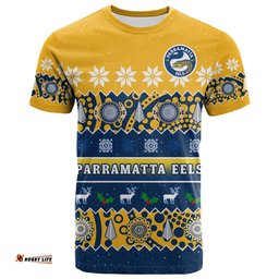 parramatta eels christmas t shirt parra aboriginal art merry xmas