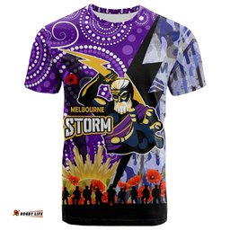 storm rugby t shirt custom anzac remembrance melbourne storm aboriginal patterns t shirt 0