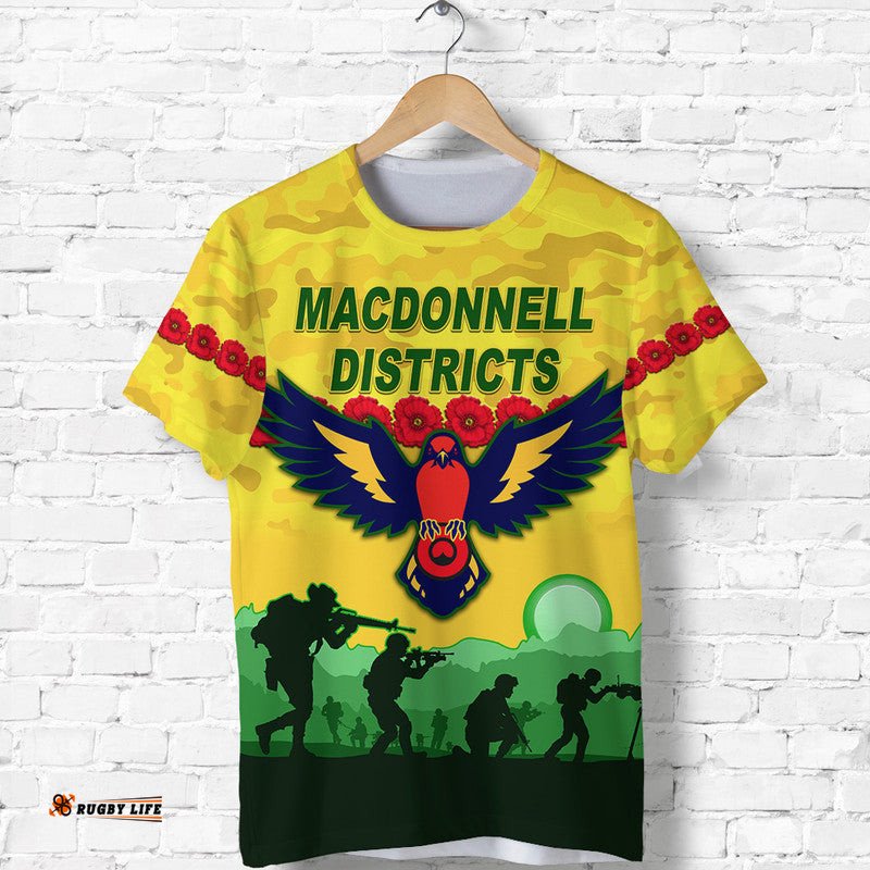 macdonnell districts anzac t shirt simple style
