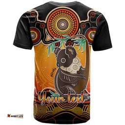 personalised australia cancer koala zodiac t shirt auz astrology aboriginal red