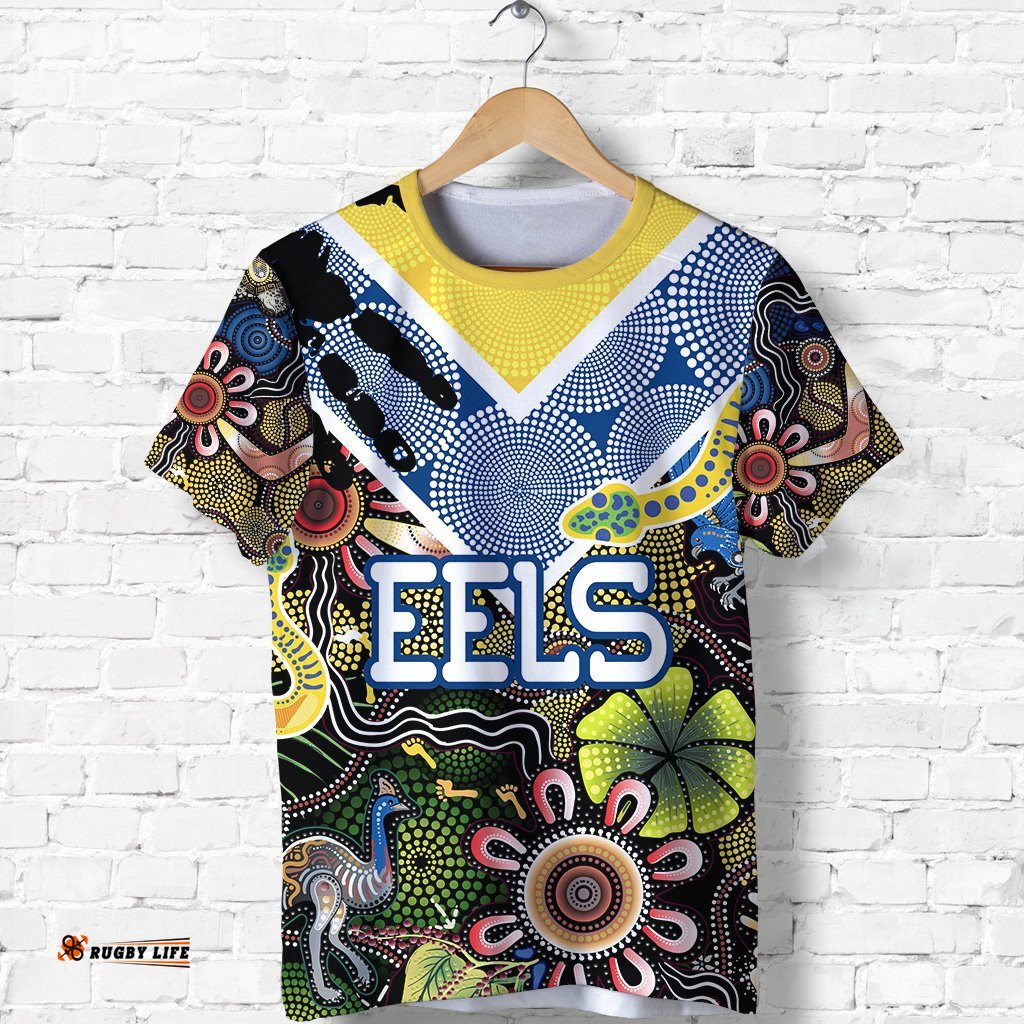 parramatta eels t shirt aboriginal ethnic style