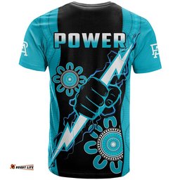port adelaide football t shirt power thunder hand mix aboriginal dynamic