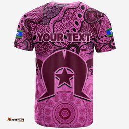 custom personalised broncos torres strait islanders mix aboriginal t shirt pink style