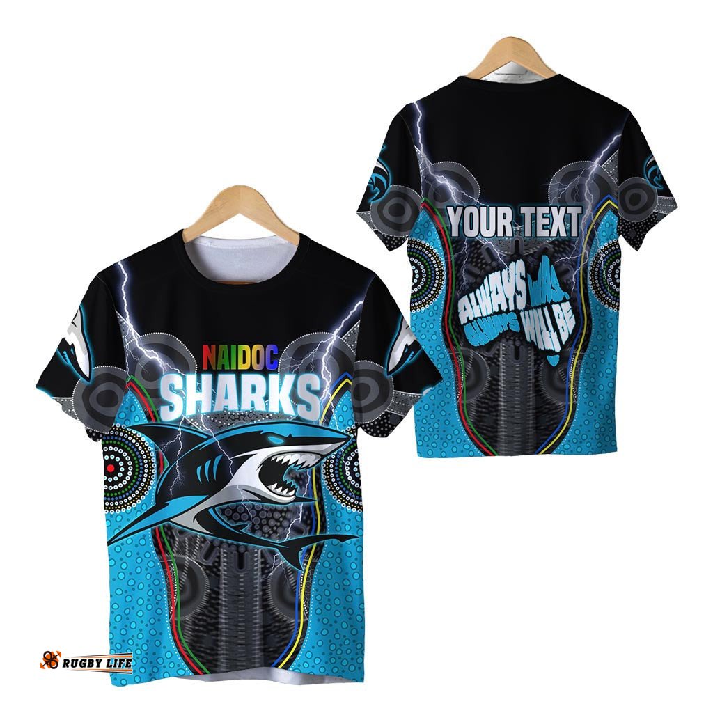 custom personalised cronulla sutherland sharks t shirt naidoc week special style