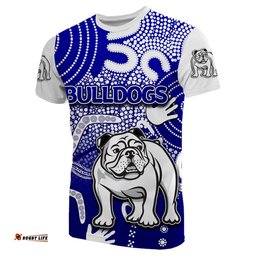 custom personalised bulldogs t shirt indigenous