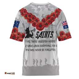 Amazing Aussie Australia Dragons Anzac T-shirt - Custom Anzac St.George T-shirt