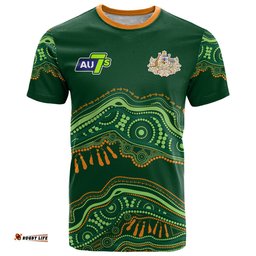 custom text and number aussie sevens rugby aboriginal art t shirt
