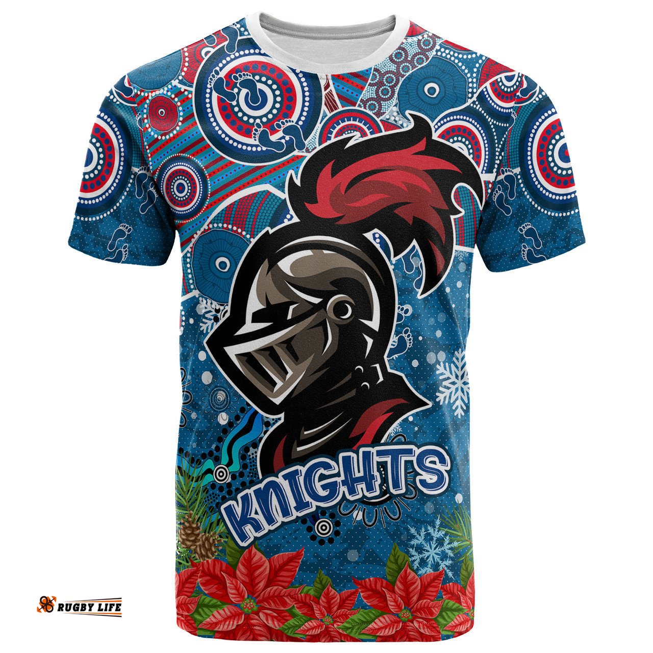 Amazing Aussie Newcastle Knights Christmas Custom T-shirt - Christmas Super Newcastle Knights T-shirt