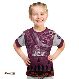 manly sea eagles rugby t shirt anzac day toward the new dawn