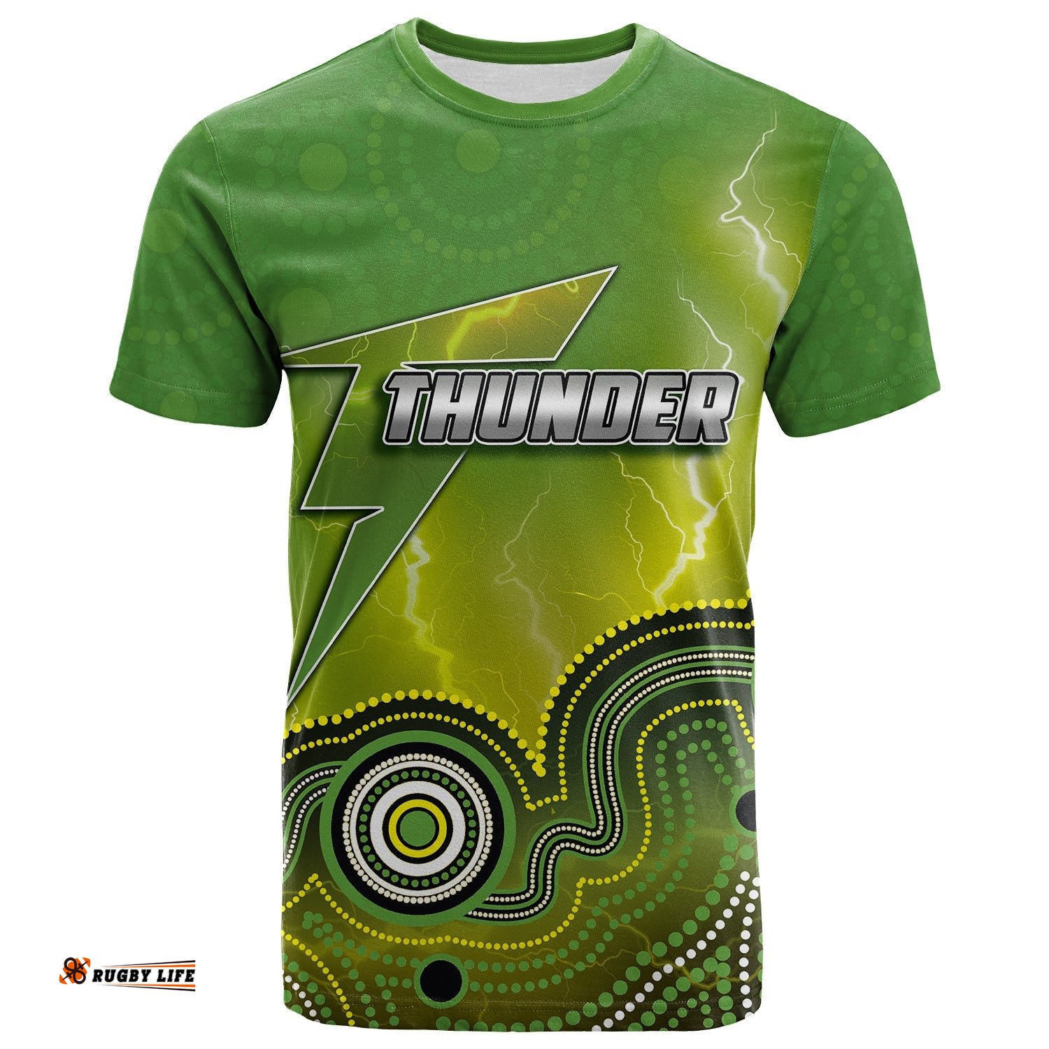 custom personalised and numbersydney thunder t shirt cricket aboriginal style