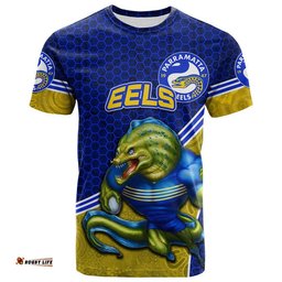 custom personalised eels rugby t shirt mix aboriginal simple