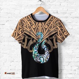maori tattoo shirt hei matau paua dirt t shirt