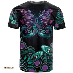 personalised hope fight suicide prevention awareness t shirt aboriginal motif