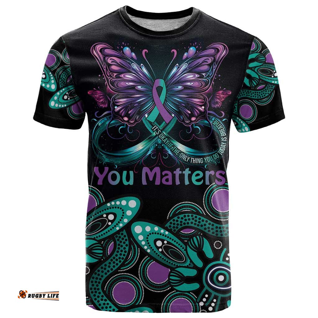 personalised hope fight suicide prevention awareness t shirt aboriginal motif