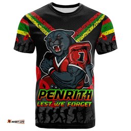 australia penrith anzac t shirt custom lest we forget t shirt