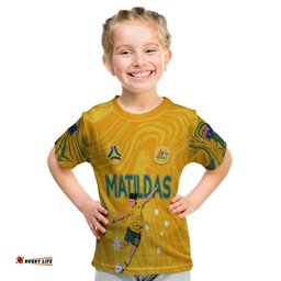 personalised aussie matildas t shirt 2023 sam kerr world cup marble patterns