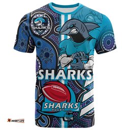 sharks rugby t shirt custom sharks rugby ball aboriginal indigenous sport style t shirt