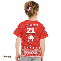 custom personalised and number sydney swans unique winter season t shirt swans merry christmas