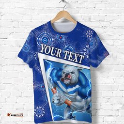 custom personalised canterbury bankstown bulldogs t shirt indigenous limited edition