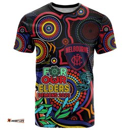 demons football aboriginal art t shirt naidoc indigenous tribal