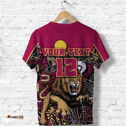 custom personalised brisbane naidoc week t shirt lions sport style ver.2
