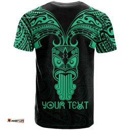 personalised new zealand te reo maori t shirt kia kaha maori language week green style